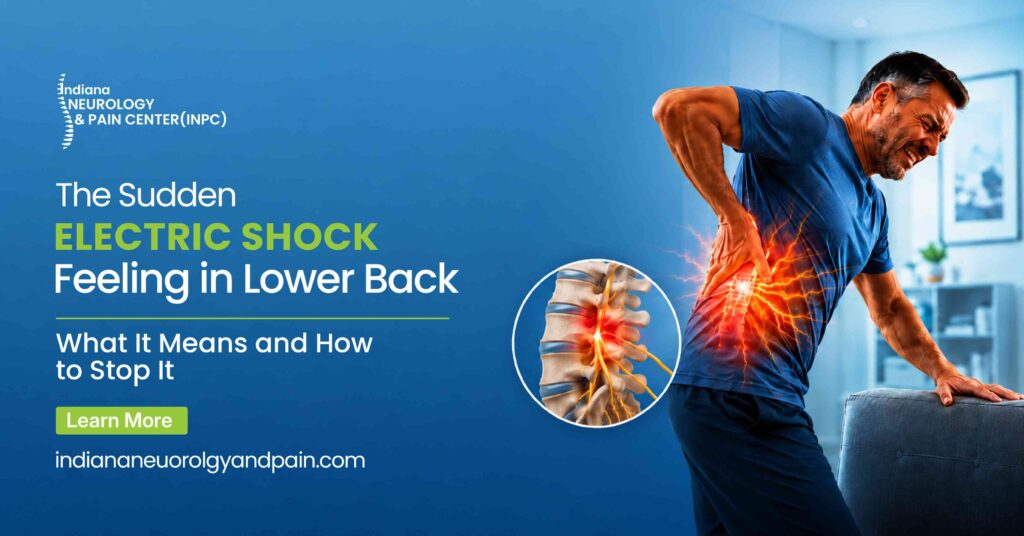 sudden electric shock feeling in lower back